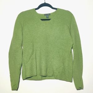 0001 Griffen Medium Green Cashmere Sweater